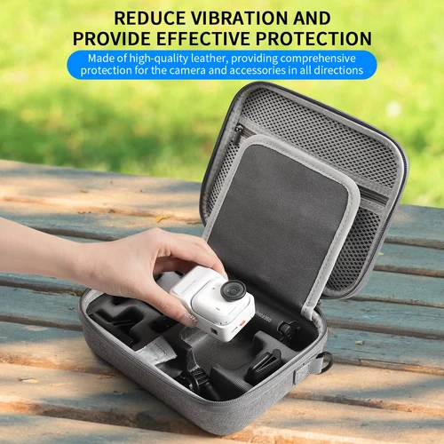 Imagen 2 del producto Bolsa de almacenamiento STARTRC para cámara Insta360 GO Ultra, Estuche de transporte de viaje, bolso de mano portátil para accesorios Insta360 GO Ultra
