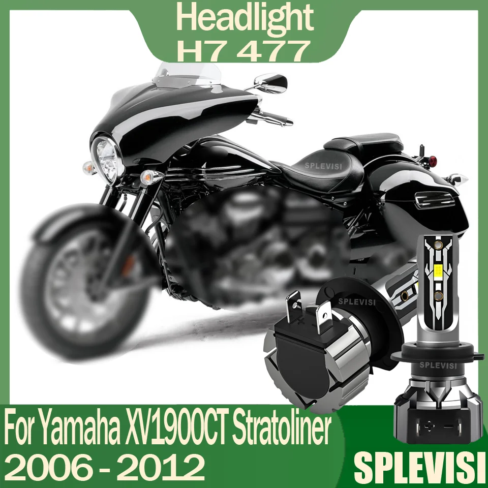 IP68 Waterproof 60000 Hour Lifespan H7 Motorcycle Headlight For Yamaha XV1900CT Stratoliner 2006 2007 2008 2009 2010 2011 2012