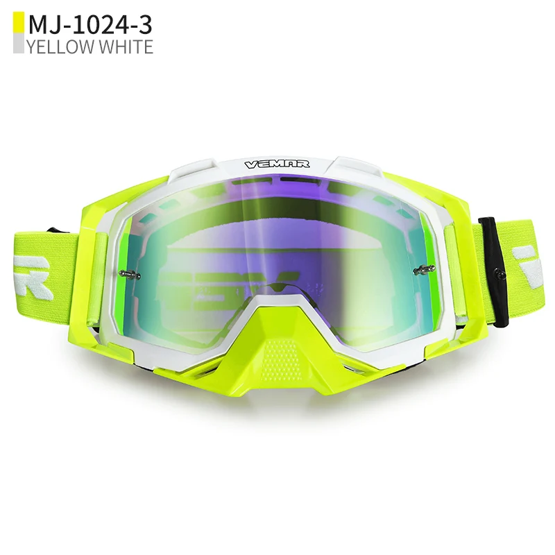 High-density Sponge Retro Motorcycle Goggles Ski Glasses Non-slip Belt Cycling Racing Riding Bike Motocross Goggles