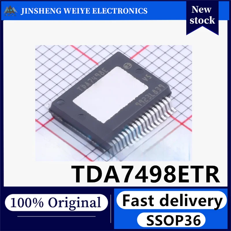 (5/20 units) Brand New Original TDA7498ETR TDA7498E SSOP-36 Class-D Dual-Channel Audio Amplifier Chip In Stock Electronic