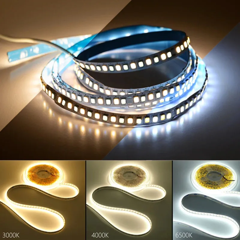 

Узкая светодиодная лента для печатной платы, 4 мм, 120 светодиодов/м, 12 В, 2835 SMD, гибкая лента высокой яркости, светодиодная лента для освещения для дома 3000-6500K