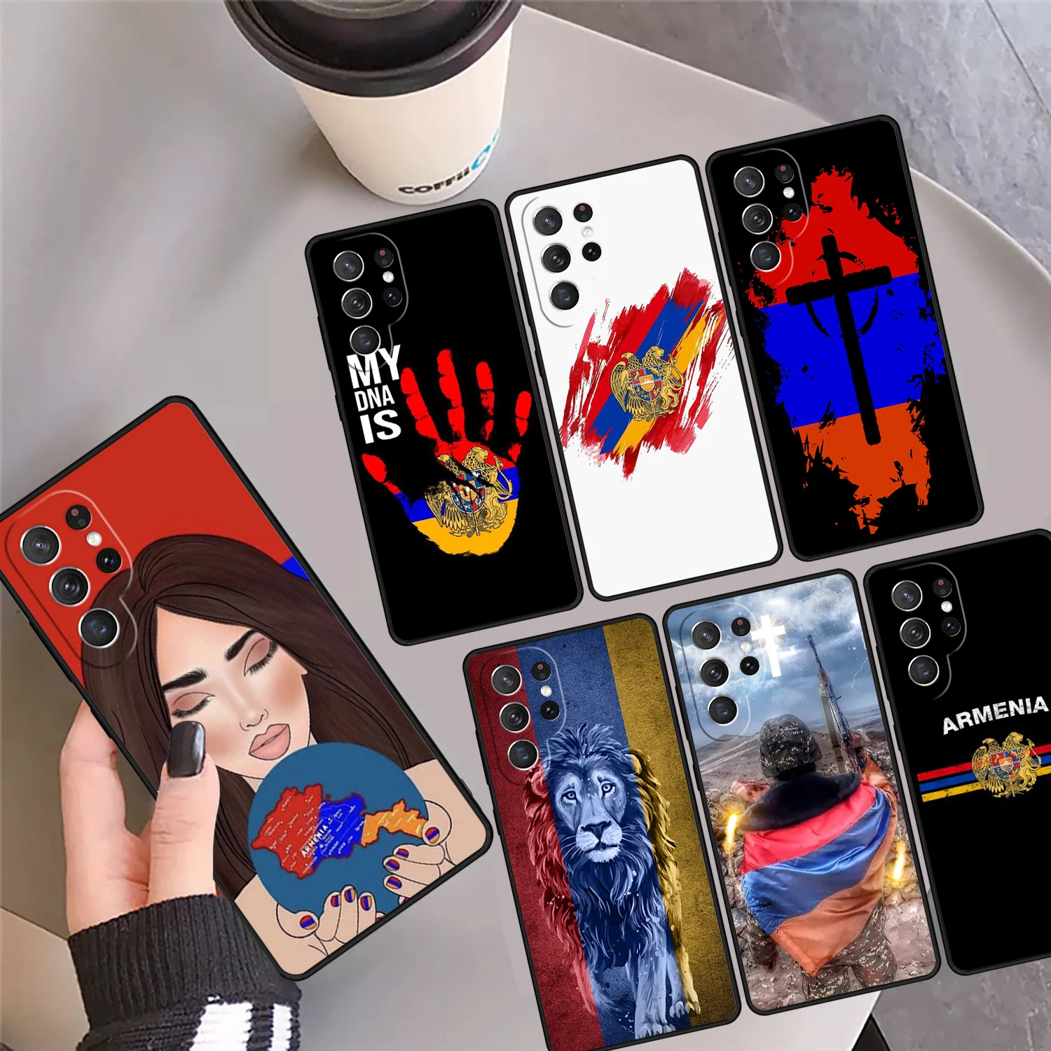 

Armenia Armenian Flag Phone Case Cover Coque For Samsung Galaxy S24 S25 Ultra S23 S22 Plus S21 FE S20 Note 10 20 Pro