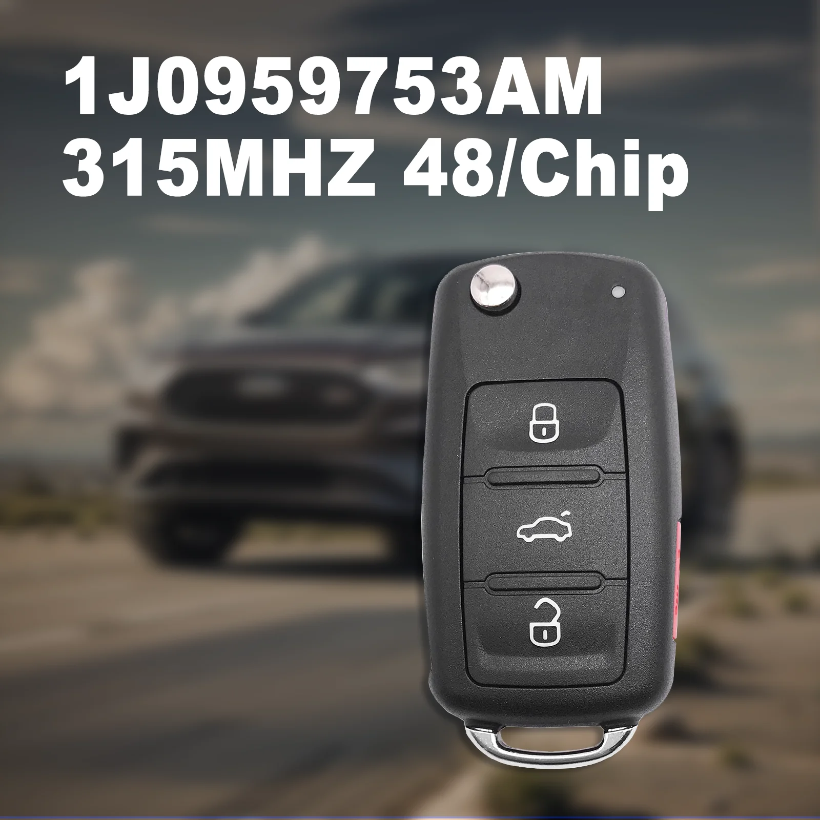 

Car Remote Key Fob for Volkswagen VW Beetle Golf Passat Jetta 1J0959753AM 315Mhz ID48 5FA008399-30 2000-2006 Car Accessories