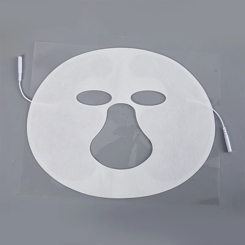 Non-woven Self Adhesive Tens Unit Electrode Pads Eye Face Slim Patch Facial Mask for Electric Massager Machine 2mm Pin Cable