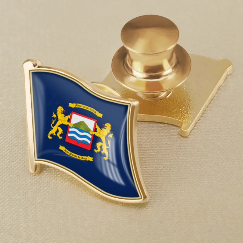 Coat of Arms of Arica of Chile Flag Lapel Pins Broochs Badges