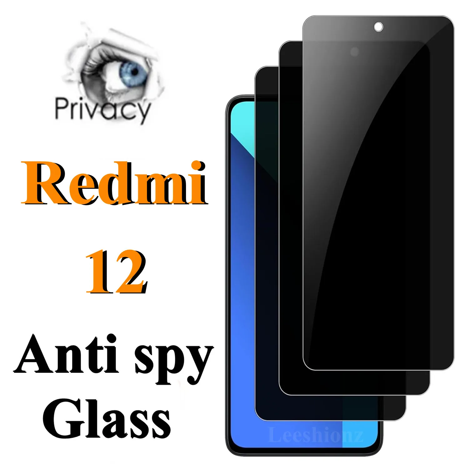 For Xiaomi Redmi 12 Privacy membrane Anti Spy Screen Protector Privacy Glass Film