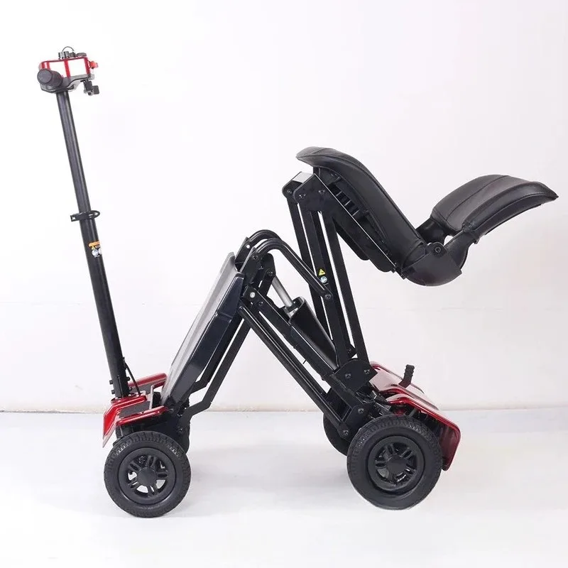 4-Wheeler Senior Scooter Disabled Electric Scooter Portable Commuting Comfortable Seat Elderly Leisure Adult Mobility Scooter