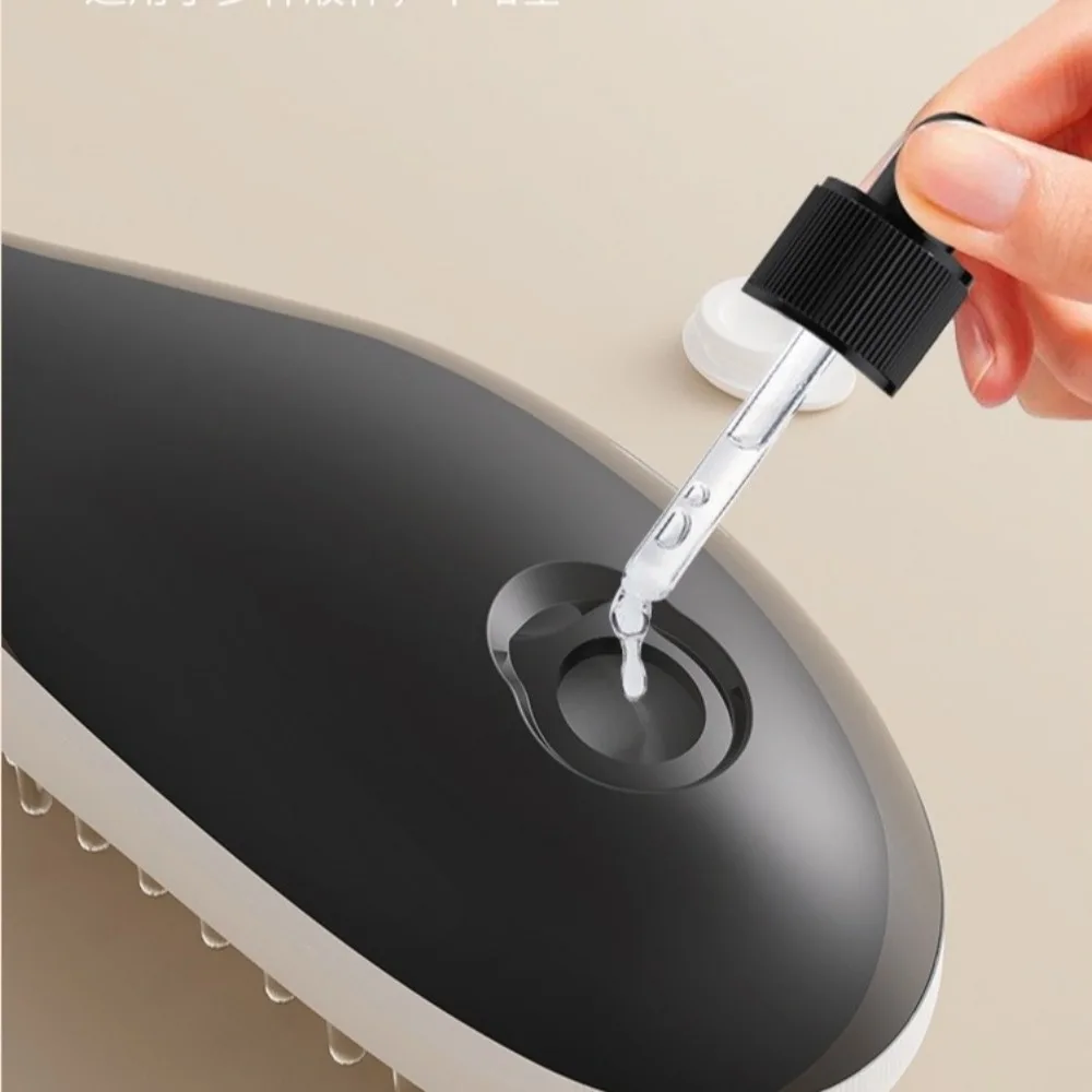 Multi-Function Electric Spray Hair Brush Hair Care Anti-Frizz Spray Massage Comb Scalp Nourish Red Blue Light