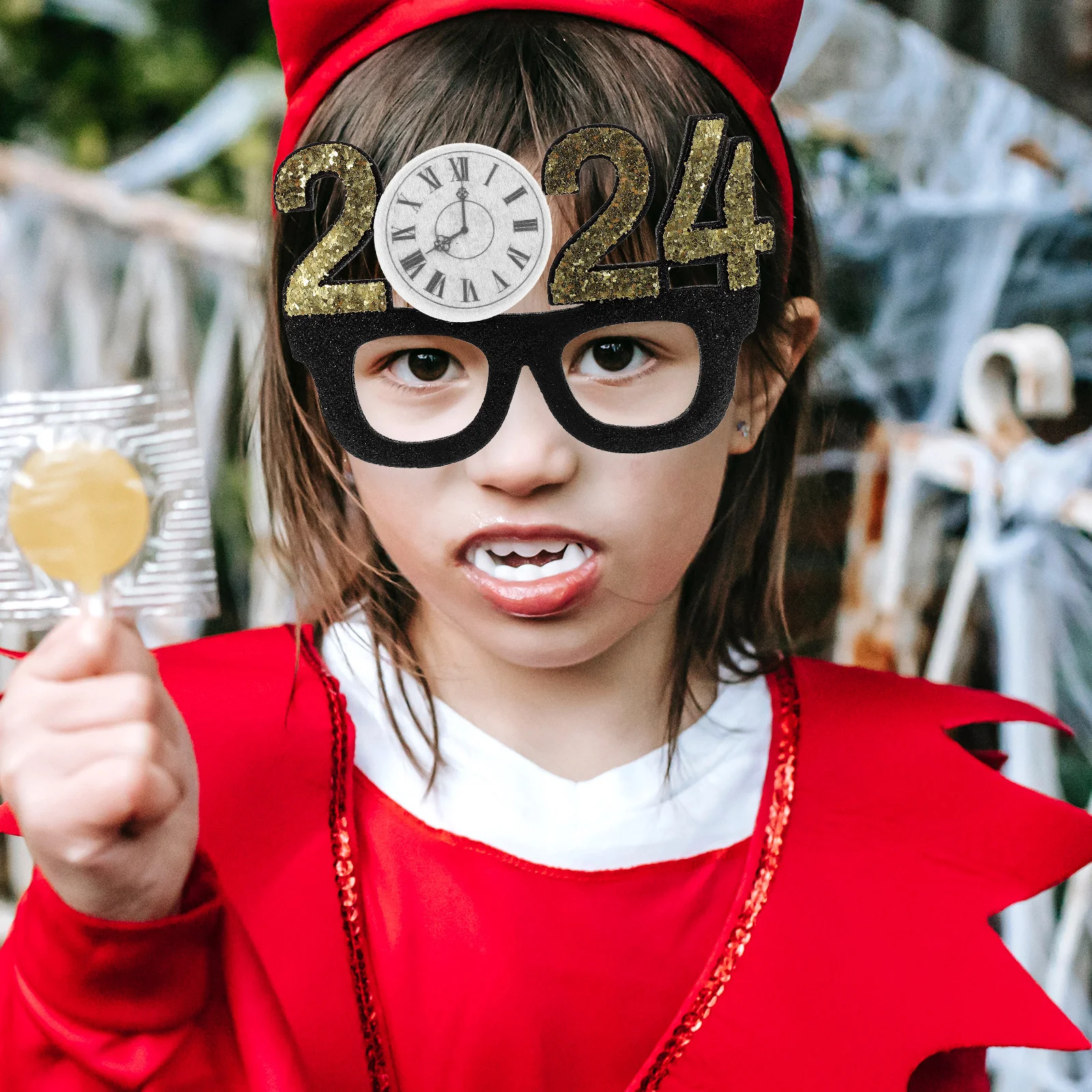 

Glasses New Year Decoration Party Eyeglasses Decors Props Festival Year's Eve Eyewear for Women Celebration