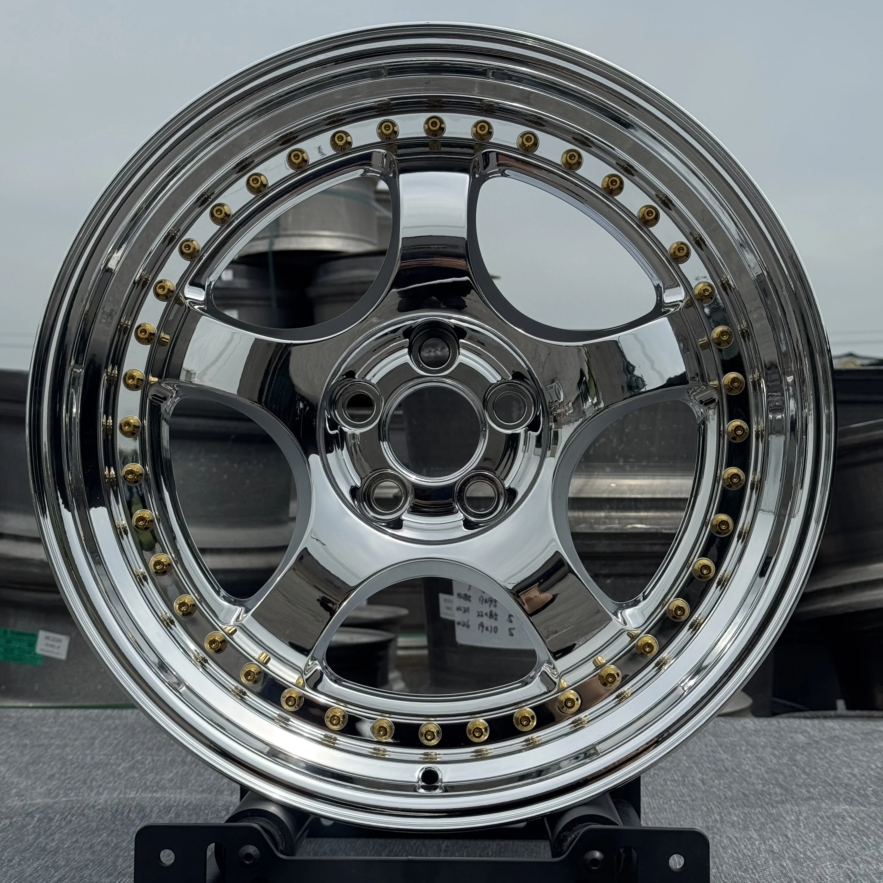 【Hot】Custom 3-piece Racing Car Wheels 18 19 20 21 22 Inch 5x120 5x112 Deep Dish Lip Forged Alloy Car Wheel Hub for BMW for Benz