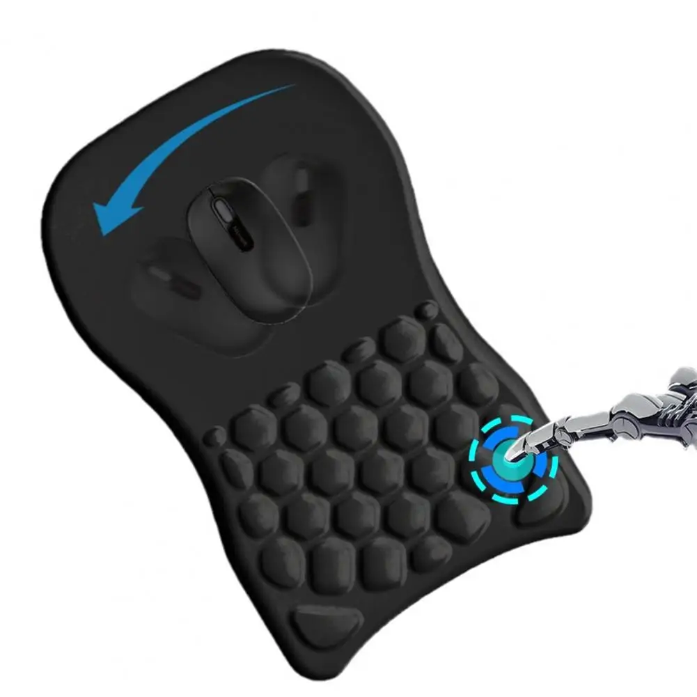 Wrist Pad Keyboard Wrist Ergonomic Memory Foam Pad with Wrist Breathable Non-slip Base Wear Resistant Stress-relief Support Mat