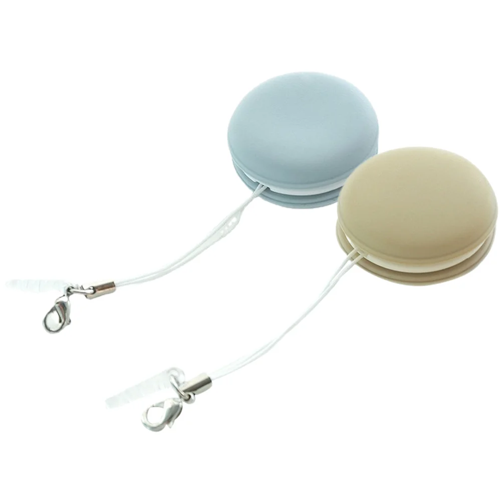 

2 Pcs Laptop Screen Cleaner Macaron Mobile Phone Wipe Shot Glasses Wipes Lens Cleaning Ball Keychain