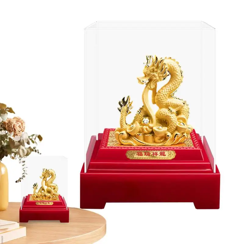 

Chinese Zodiac Dragon 2024 Statue Auspicious Lunar Year Dragon Mascot Statue Chinese New Year Decoration Gift For Living Room