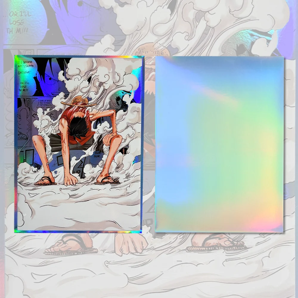 60PCS 67X92mm Rufy Dimensioni Standard Art Anime Buste per carte MGT/PTCG Gioco Caricamento dall'alto Gioco da tavolo Protezione per carte collezionabili