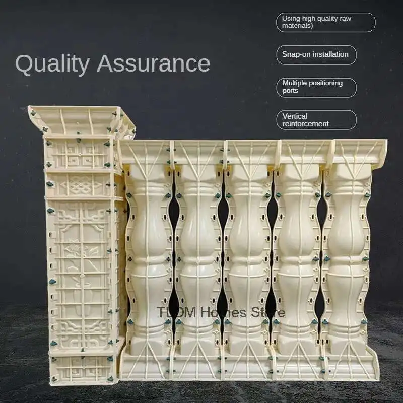 Thickened ABS Roman Column Mold Household Balcony Railing Handrail Vase Column Mold Cast-in-place Fence Column Building Molds