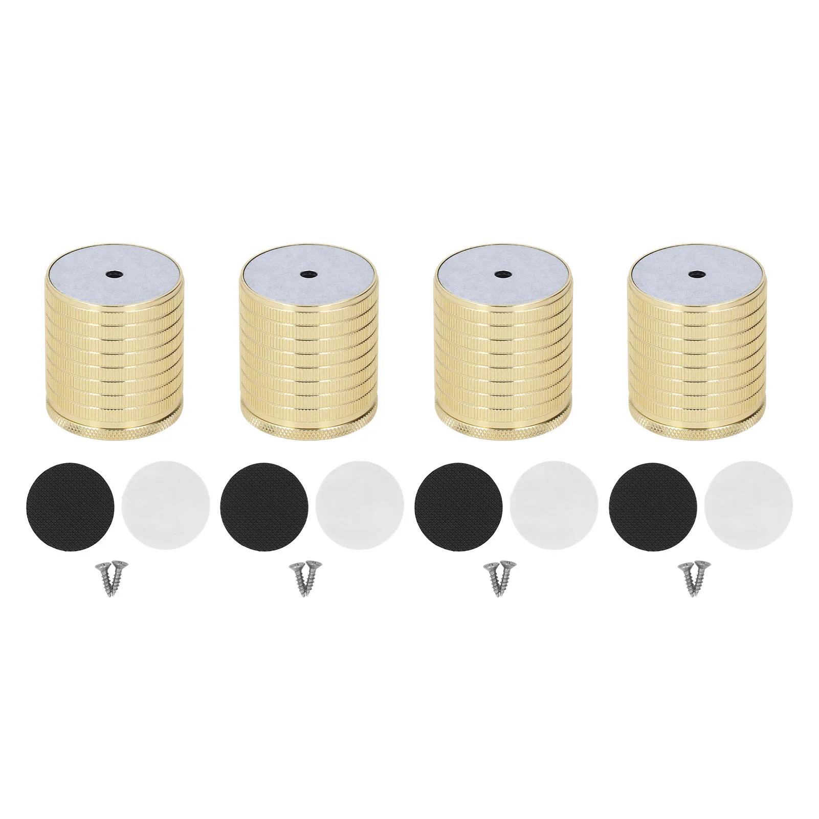 

4 Pcs Furniture Riser 43-75mm Adjustable Strong Load Bearing Aluminum Alloy Heavy Duty Bed Riser