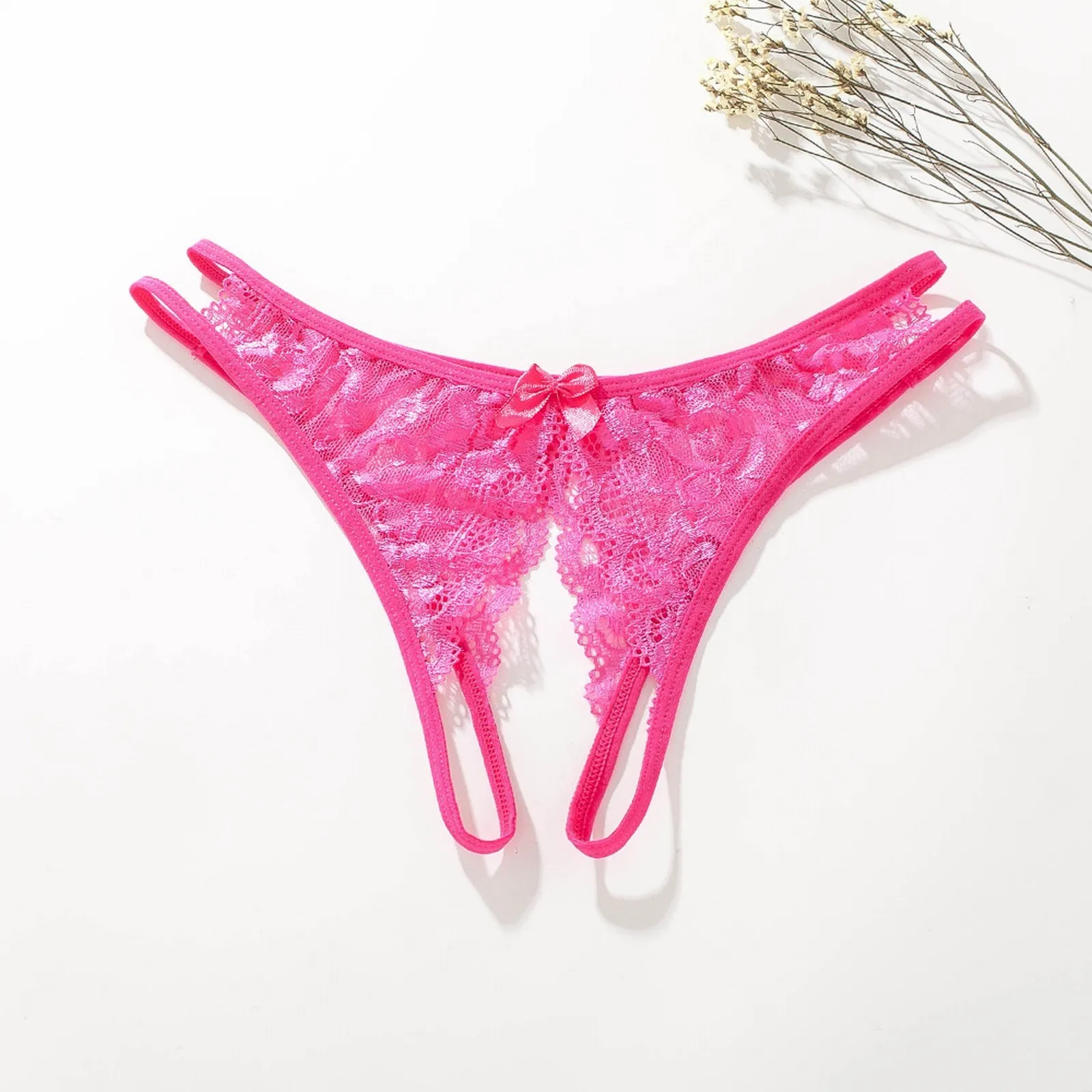 Tangas sexys de entrepierna abierta para mujer, bragas de encaje Floral, Tanga de malla transparente, calzoncillos transparentes sin costuras, ropa interior de Color sólido, lencería