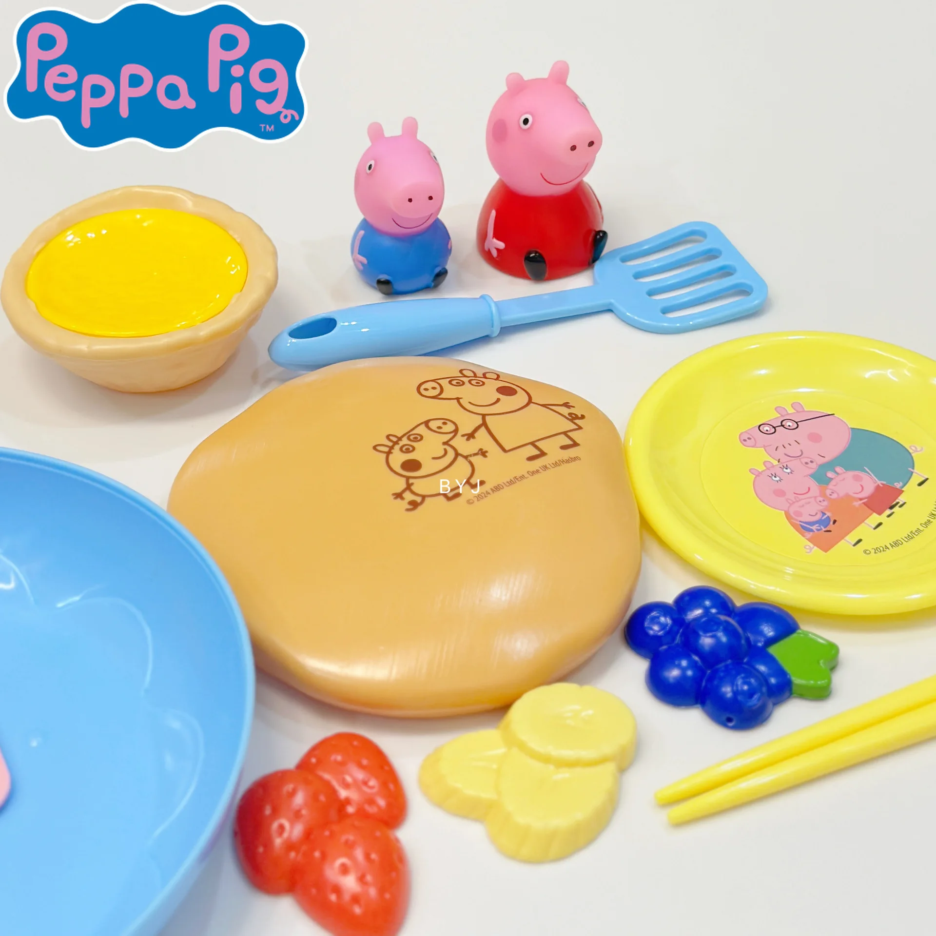 Peppa Pig Kawaii Kitchen Playhouse Household Toy Girls Simulation Dumpling Cooking  Anime Cartoon Cute Children's Birthday Gifts