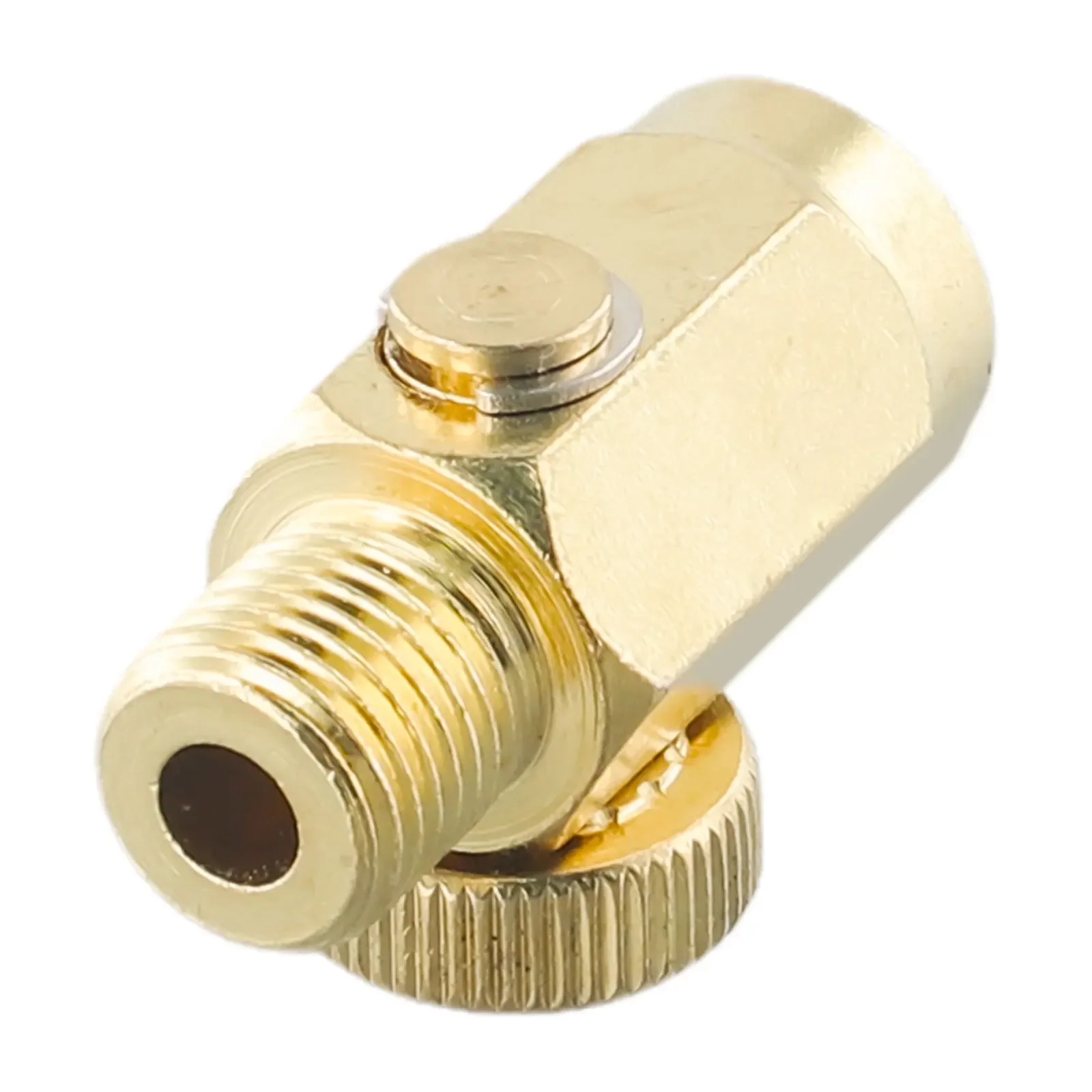 

4pcs Air Pressure Valve 1/4 NPT Inline Regulator Solid Brass Compressed Brand New 1-5/8" Air Pressure Valve Replacement Parts