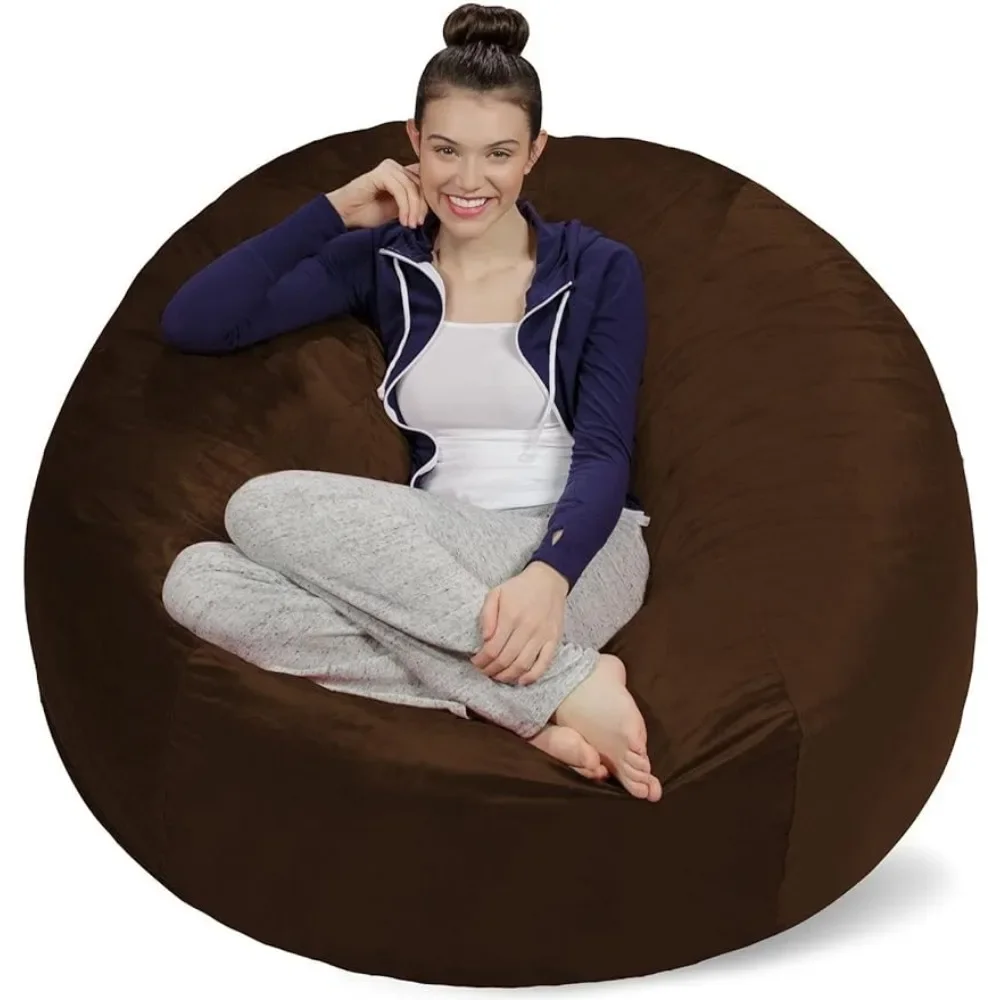 

Plush Ultra Soft Bean Bags Chairs for Kids, Teens,Memory Foam Beanless Bag Chair with Cover Beans Bag Sofa Living Room Couch