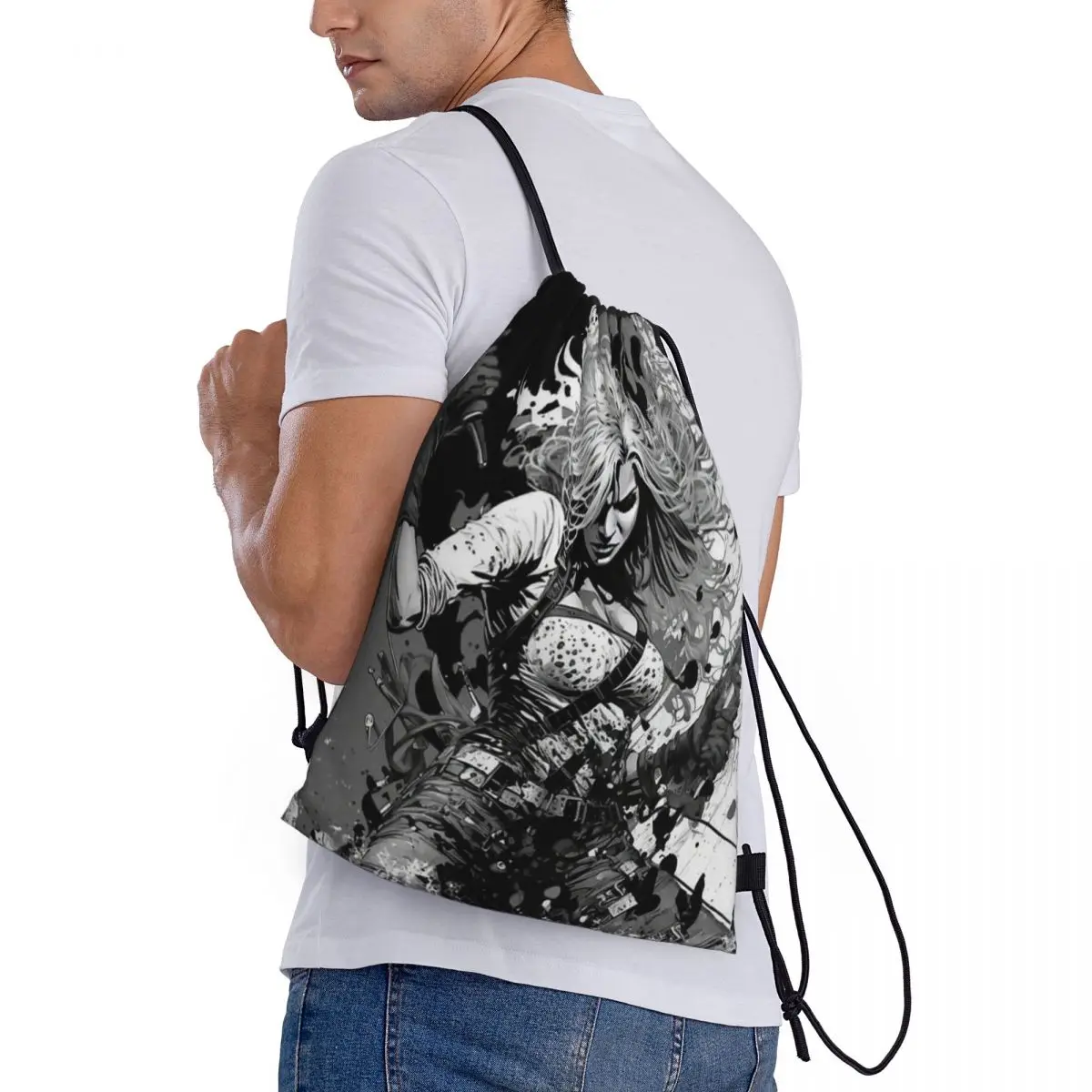 Sac à dos de voyage électrique en cuir avec logo personnalisé, sac de proximité Wstring, sac de rangement étudiant, ROCKER GIATV, costume SPLspatule, école