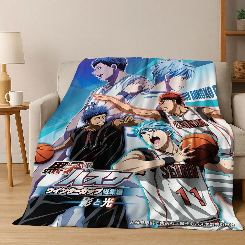 

Anime Kuroko's Basketball Cartoon Art Flannel Blanket,Cozy Soft Throw Blanket for Home Bedroom Bed Sofa Picnic Cover Gift Kids