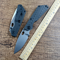 Y-START SNG Folding Knife 440C Blade TC4 and Carbon Fiber Handle Survival Tactical Knife