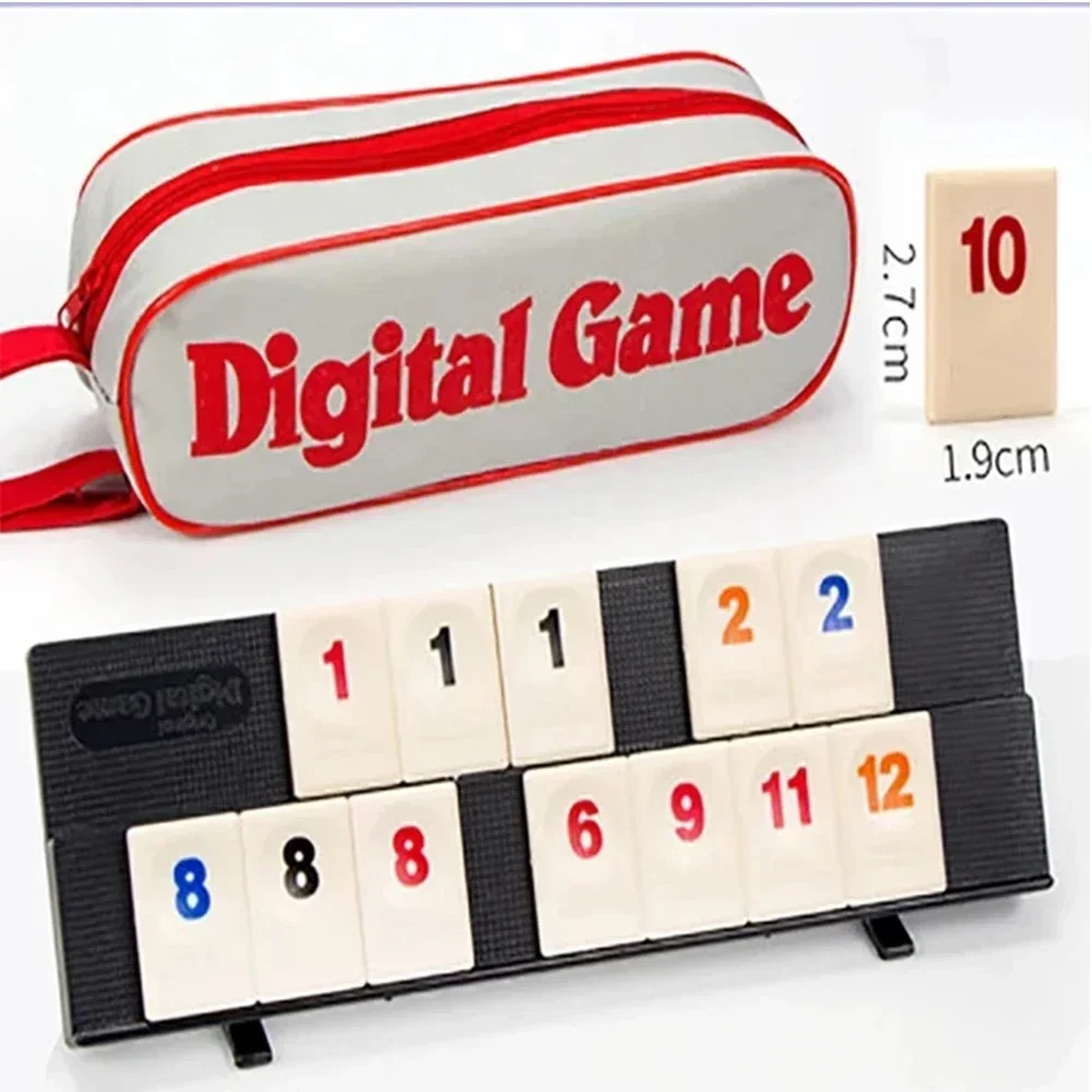 Israel Mahjong Digital Fast Moving Rummy Tile Classic Board Game 2-4 People  Game Hotest Family Party Game Portable