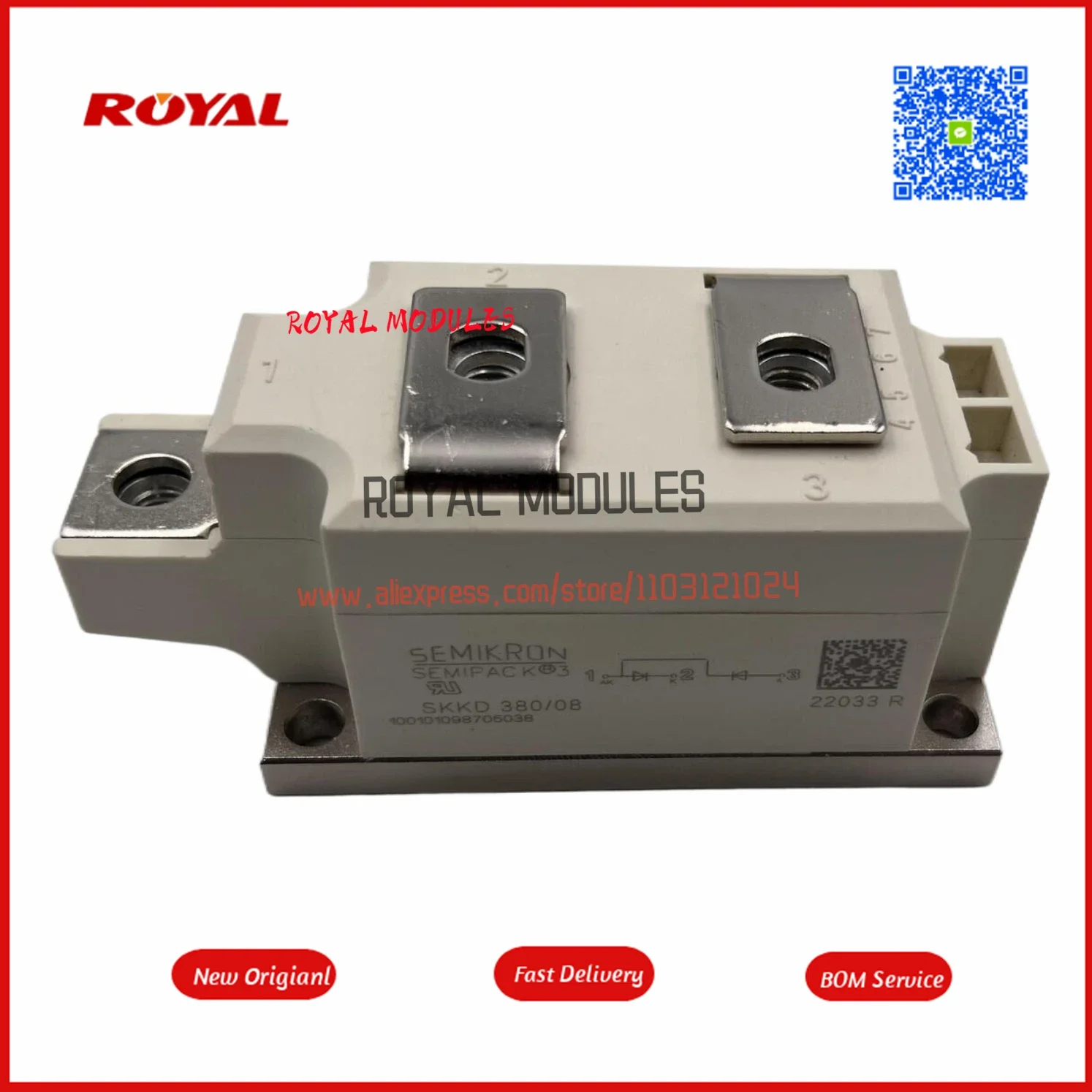 

SKKD380/08 New Original Module