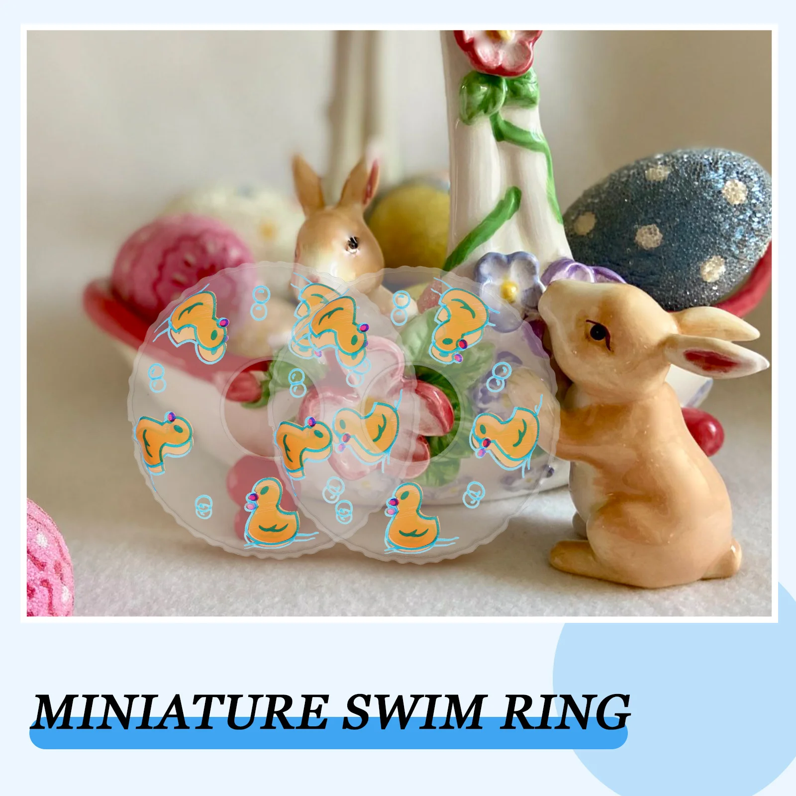 

10 шт. крошечные кольца для плавания, мини-декоры для дома, имитация поплавков для бассейна для творческих игр, обучающие, притворяются в помещении и на открытом воздухе
