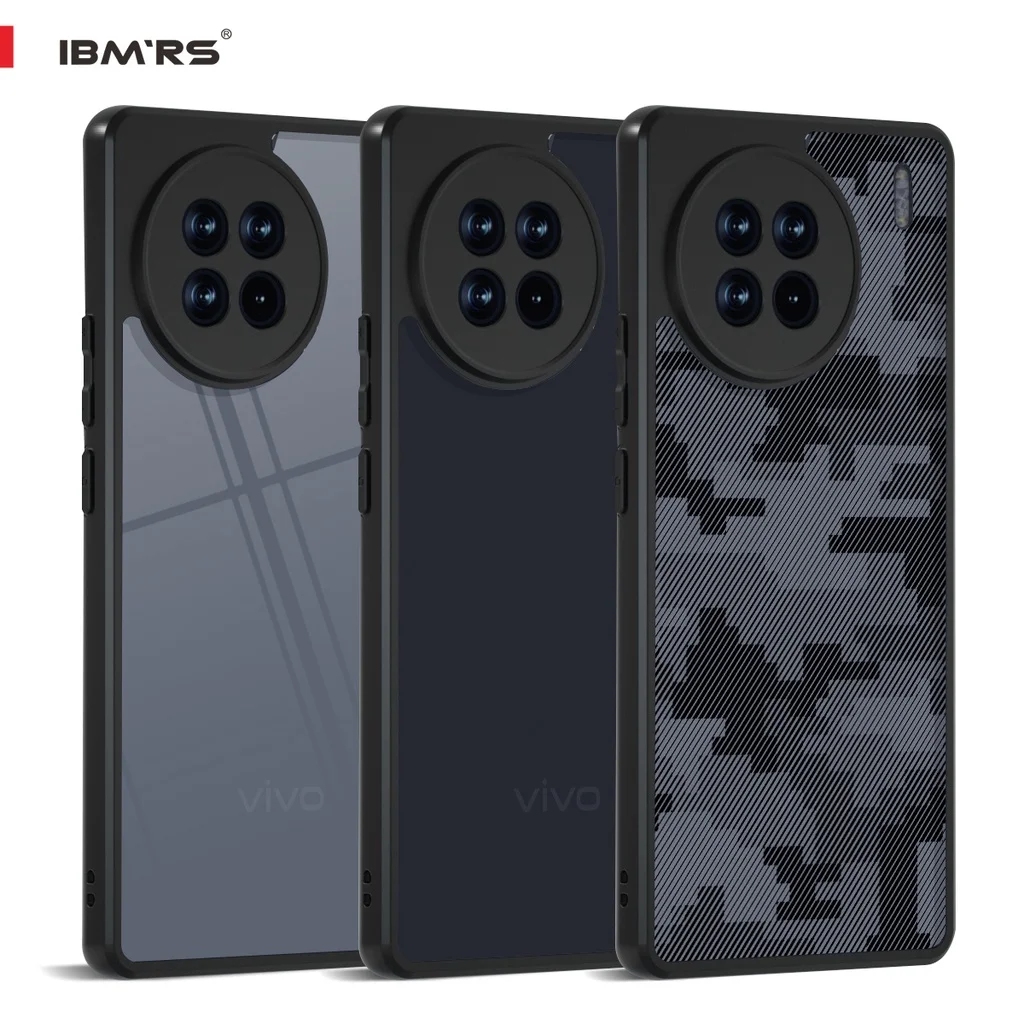 Caso transparente Imax para vivo x90 pro +/pro plus, evita gotas acidentais (vem com pulseira), camo