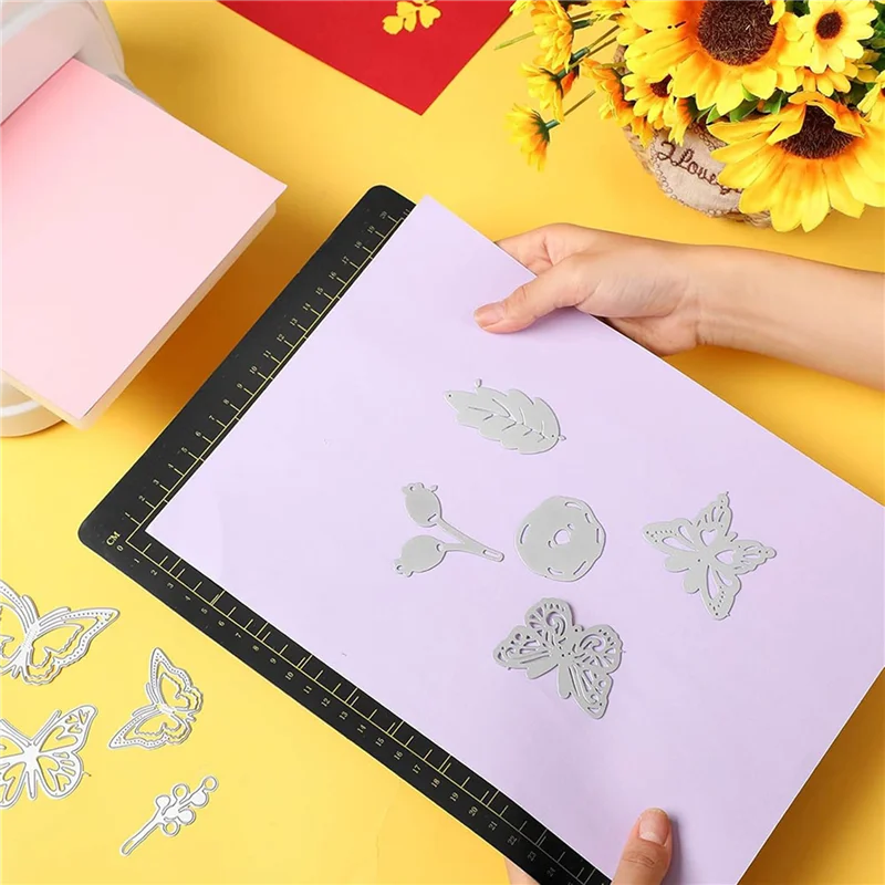 

CQMF-4Pcs 9 дюймов W 12,5 дюйма L магнитная режущая прокладка сетка магнитная прокладка машина для тиснения подушечки магнитная прокладка для высечки