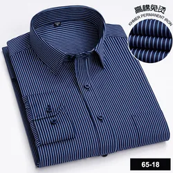 2024 New all-cotton men's long-sleeved business Social Shirt Vintage striped shirt Soft and comfortable designer top clothing