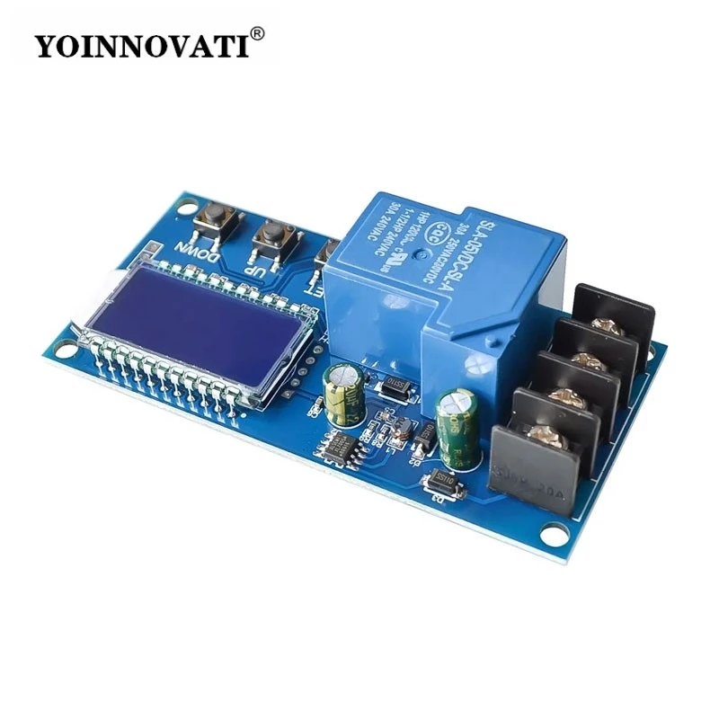 XY-L30A DC 6-60v 30A Storage Battery Charging Control Module Protection Board Charger Time Switch with LCD Display