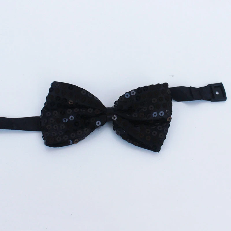 Chic Monocromático Glitter Bow, adereços ajustáveis, Dança Bowknot, Fontes do partido do casamento, Moda Desgaste