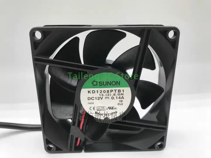 For Sunon KD1208PTB1 8cm quiet silent 80mm 8025 DC 12V 1.7W 2 wire axial inverter cooling fans blower