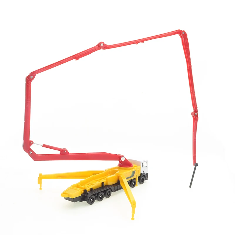 XCARTOYS 1:100 1：64 Geely Galaxy Concrete Pump Truck Remote Truck Alloy Simulation Car Model Static Decoration
