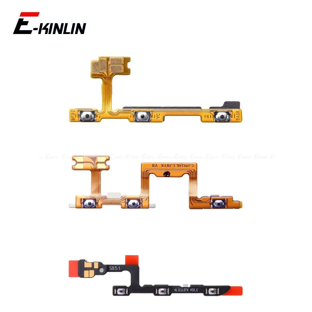 Mute Switch Power Key Ribbon Repair Parts For HuaWei P50 P40 Lite E P30 Pro 5G P50E ON OFF Volume Button Control Flex Cable