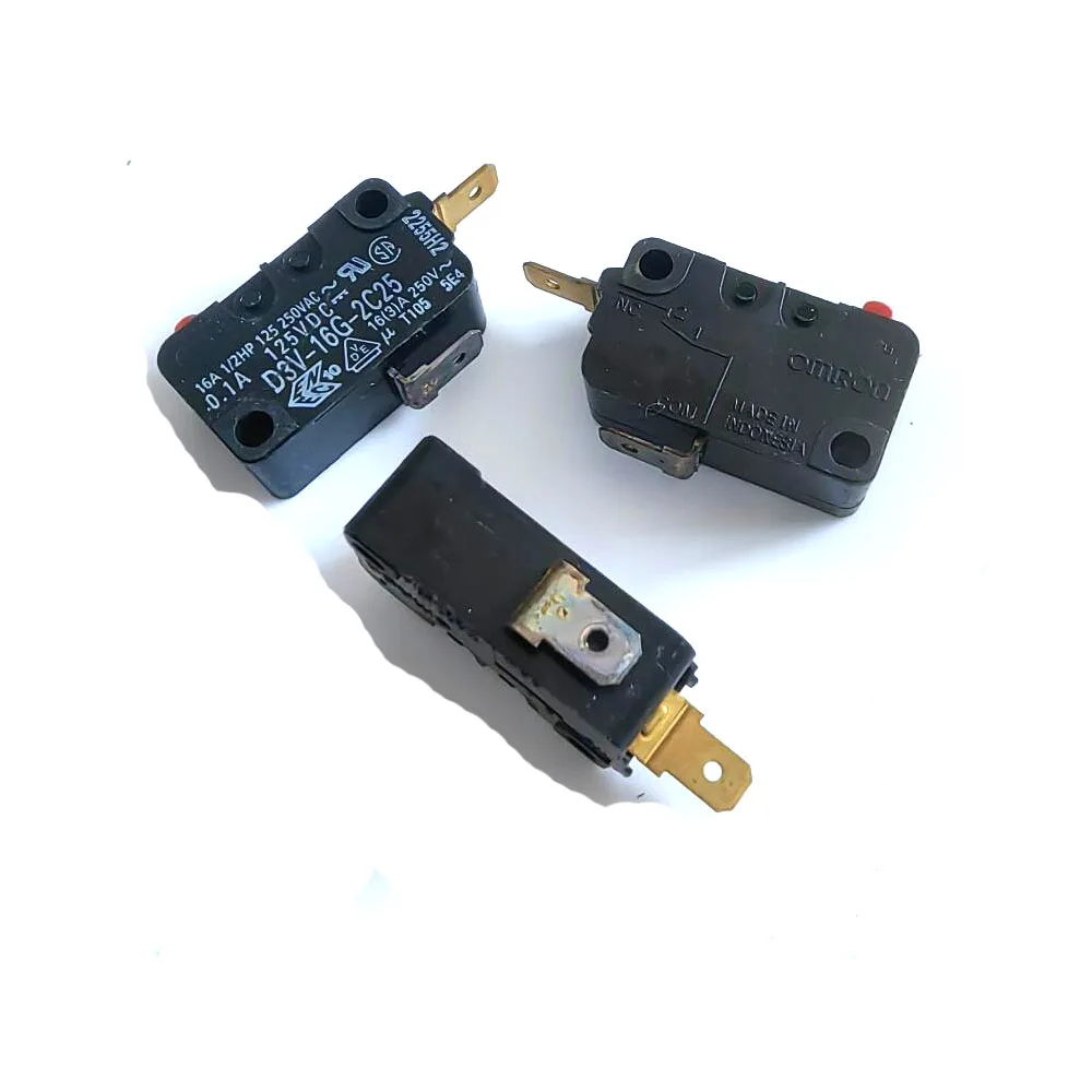 3 unids/lote reemplazo de interruptor de micras para horno microondas Pansonic siempre apagado con 2 pines D3V-16G-2C25 16A 250V