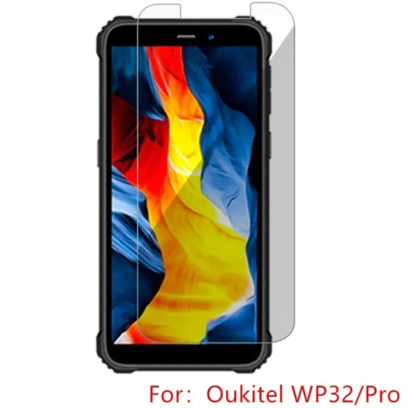 clear hd front safety tempered glass guard on for oukitel wp32 wp30 pro screen protector film shield