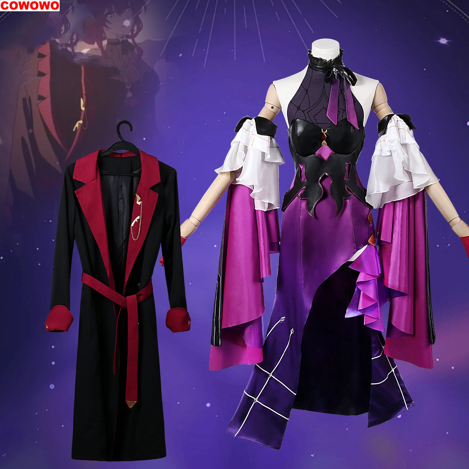 

COWOWO Honkai: Star Rail Kafka Concert Women Cosplay Costume Cos Game Anime Party Uniform Hallowen Play Role Clothes Clothing