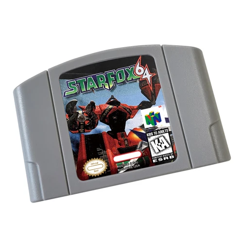 Star-Fox-64 para tarjeta de juego N64, consola versión estadounidense, cartucho de videojuego versión de EE. UU. y UE de 64 bits