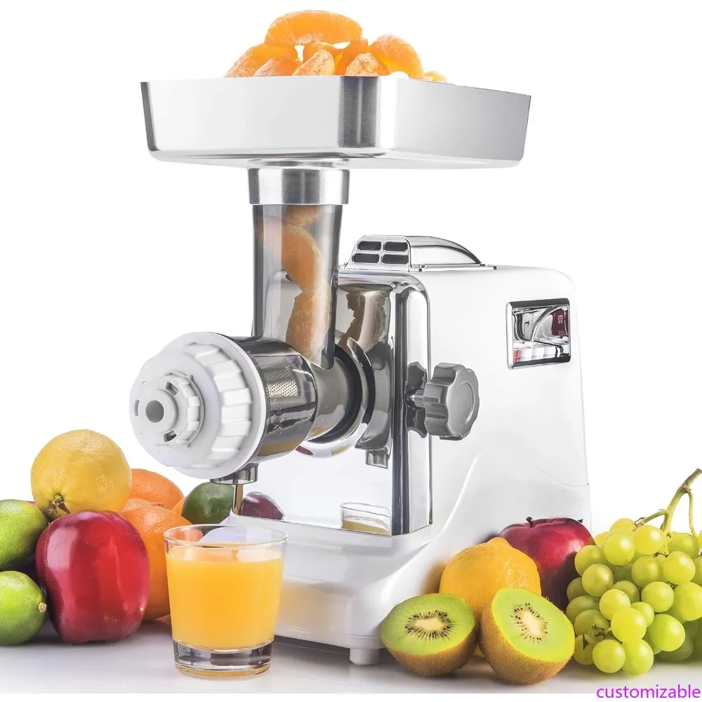 

Megaforce 3000 Series 6-in-1 Electric Meat Grinder | 3000W Max Air Cooled 3-Speed Juicer 5 Grinding Plates | Stainless S