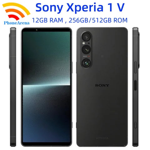 Sony Xperia 1 V 1V 12GB+256GB 512GB ROM Global Version Dual Sim Original 6.5" OLED Snapdragon 8 Gen 2 Fingerprint NFC 5G Phone