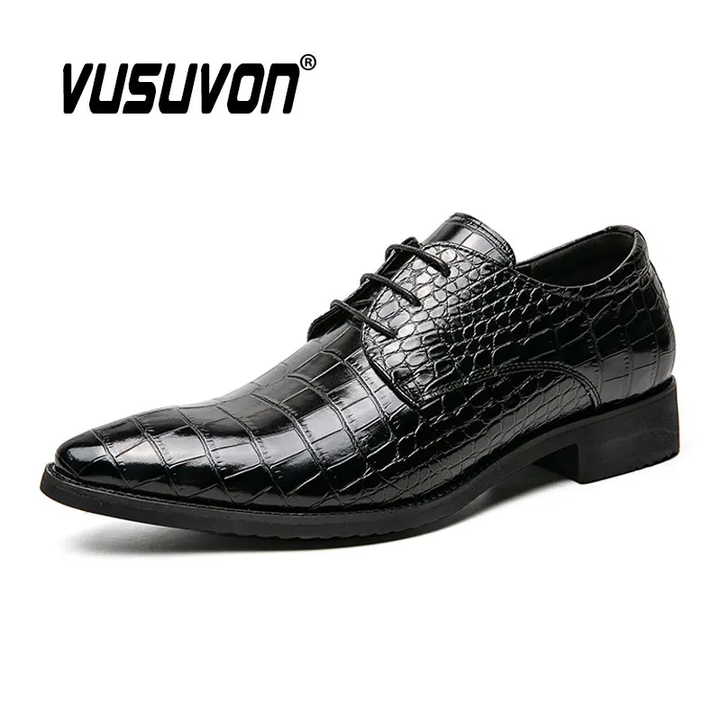 Men Genuine Leather Casual Flats Business Dress Banquet Suit Shoes Brand Brogue Wedding Oxford Black 2022 Fashion Loafers