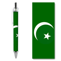 2/4PCS Flag of Pakistan Gel Pens Green Background Moon Stars Pattern Caneta Black Refill Kids Stationery Writing School Supplies