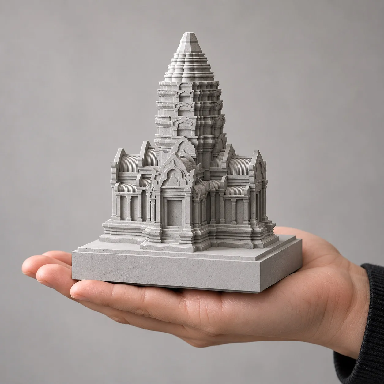 Famous Architecture Cambodia Angkor Wat Cultural Heritage Cement Ornaments Tabletop Decorations