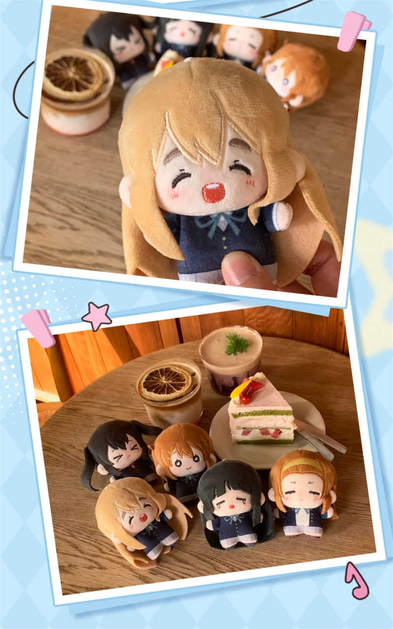 K-ON! Anime Plüschpuppe Niedliche Yui Mio Ritsu Tsumugi Azusa Gefüllte Chibi-Puppe Kawaii Mini After-School-Tea-Time Plüschtier für Fans – Detail 4