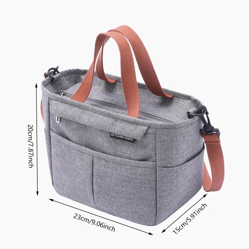 Lunch Bag 2023 New Fashion Kid Women Men Thermal Insulation Waterproof Portable Picnic Insulated Food Storage Box Tote Lunch Bag