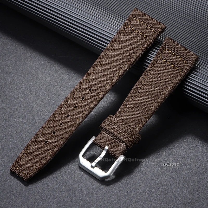 Nylon Canvas Uhrenarmband für IWC Pilot 20mm 21mm 22mm Armband Wasserdicht Sport Uhrenarmband Rindsleder Handgelenk Gürtel Männer Frauen Armband
